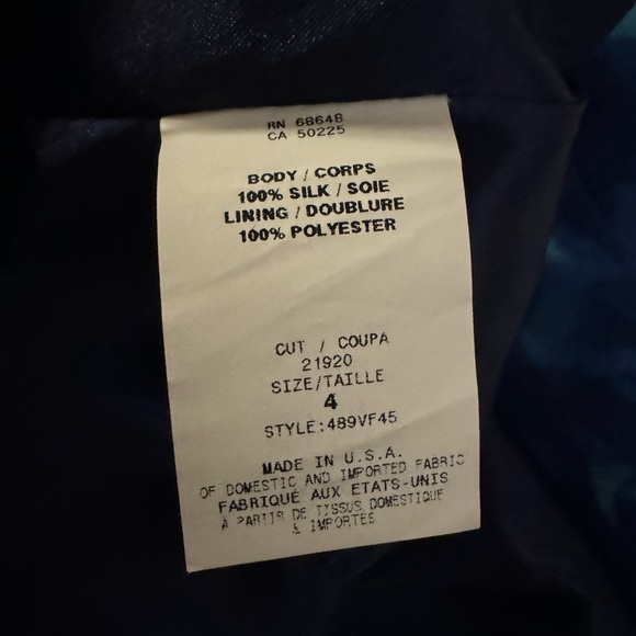 ABS by Allen Schwartz Silk Dress Size 4 - Picture 5 of 6